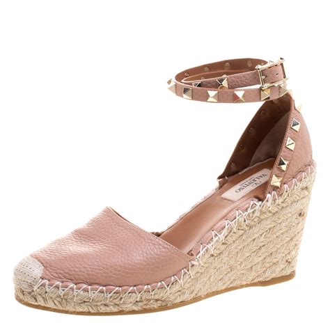 fake pink valentino shoes|valentino wedge sandals pink.